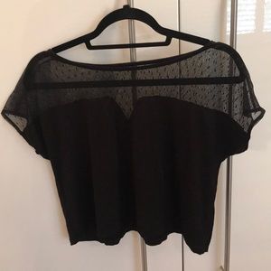 Cute black BCBG crop top